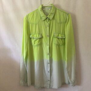 Wayne Neon Ombre Snap-Front Shirt